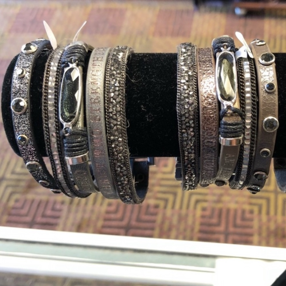 2 Good Works bracelets(brown and silver)